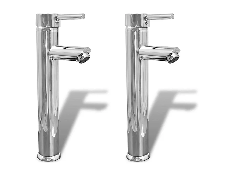 Conjunto de duas torneiras misturadoras para banheiro torneira de chuveiro 30 cm cromada 02_0003509