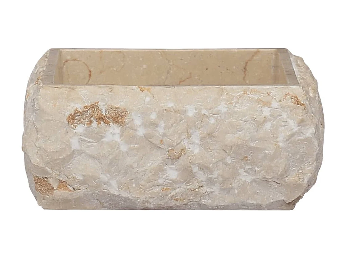 Lavabo de salle d'eau crème 30 x 30 x 13 cm 02_0002818