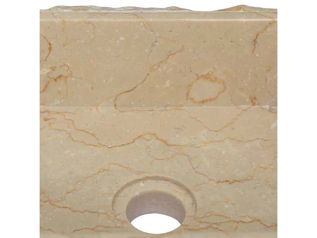 Lavabo de salle d'eau crème 30 x 30 x 13 cm 02_0002818