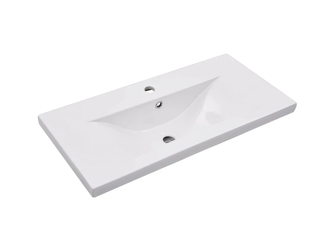 Lavabo salle de bain blanche 81 x 39.5 x 18.5 cm 02_0002644