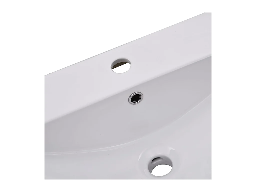 Lavabo de baño empotrado 101 cm cerámica blanca 02_0002646