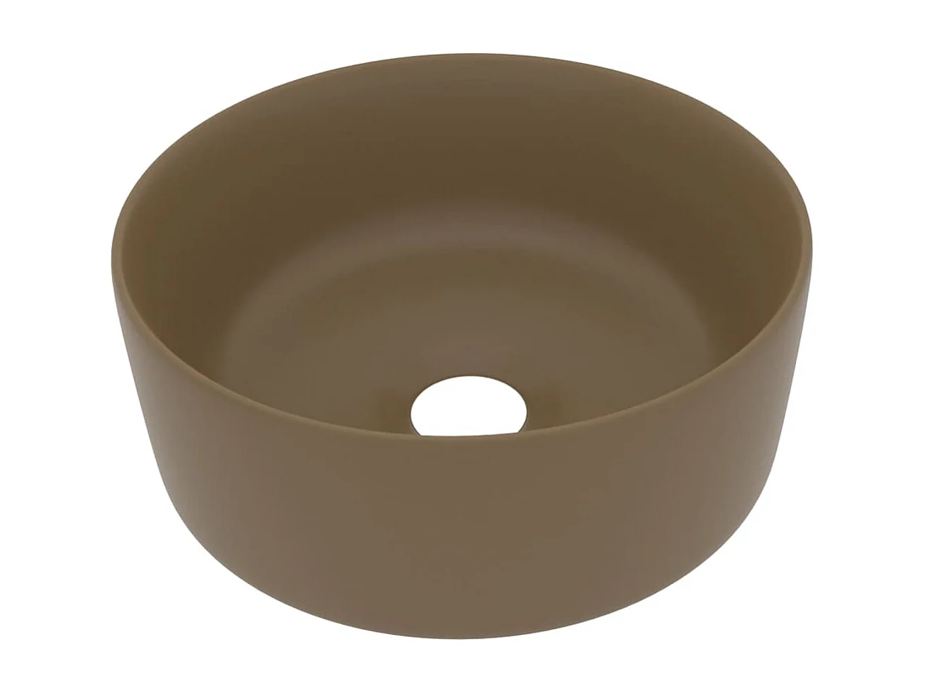 Lavabo rond de luxe crème 40 x 40 x 15 cm 02_0002760