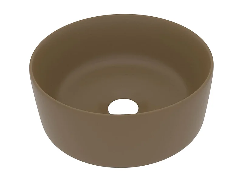 Lavabo rond de luxe crème 40 x 40 x 15 cm 02_0002760