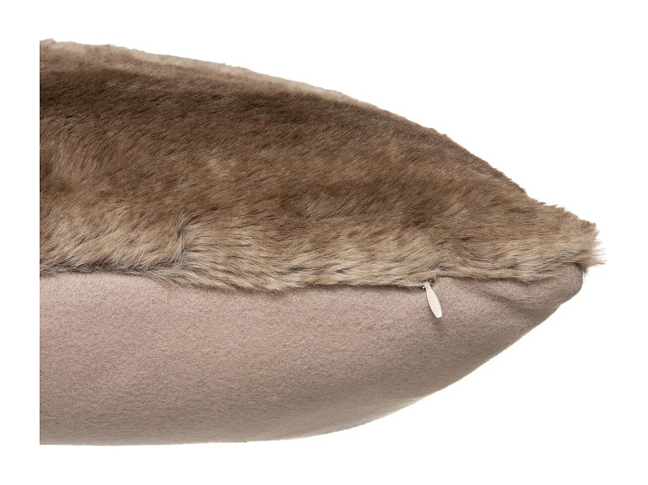 Coussin déhoussable Fourrure Grizzli 45 x 45 cm