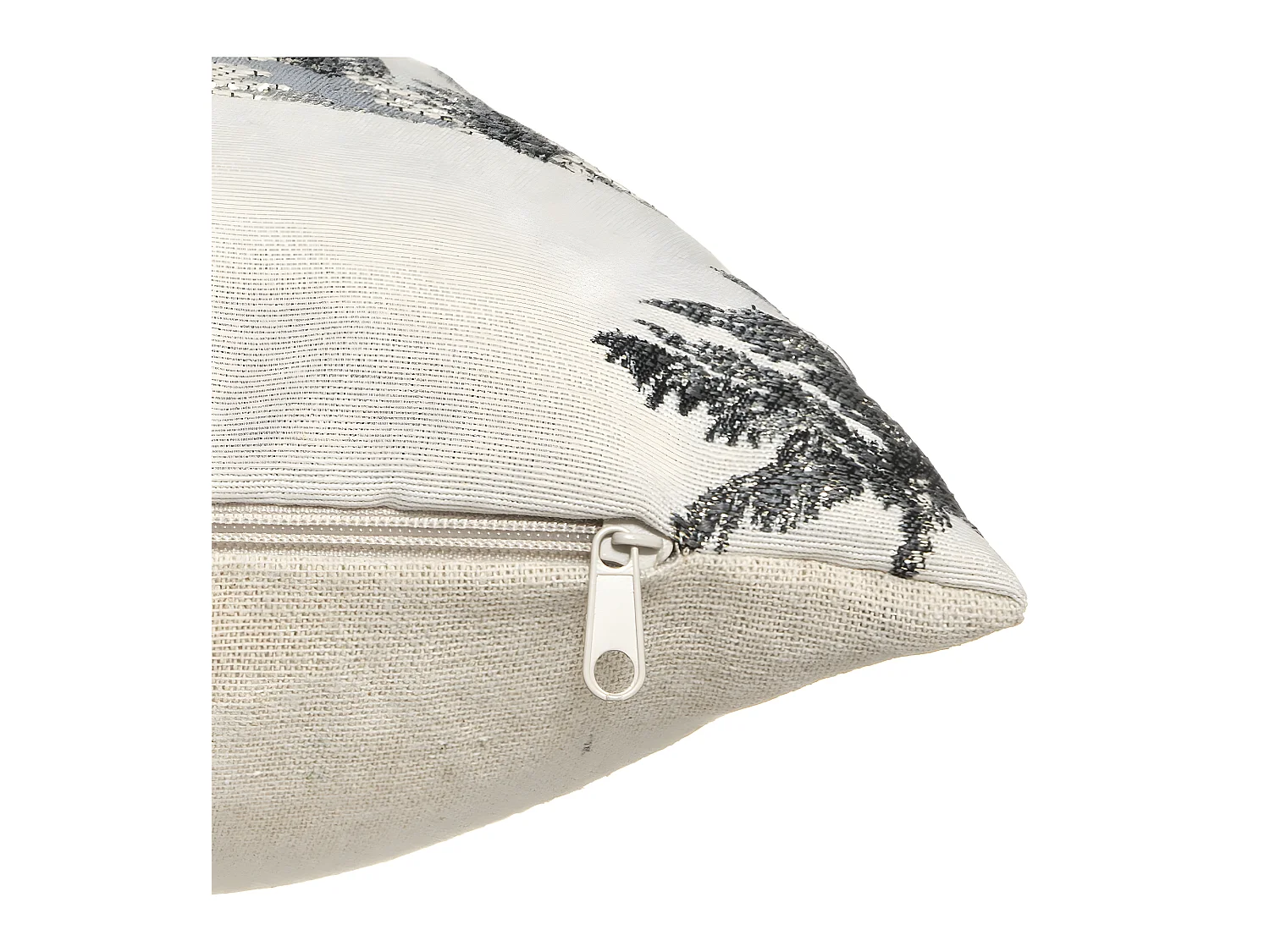 Housse de Coussin Jacquard imprimé Palmier 40 x 40 cm