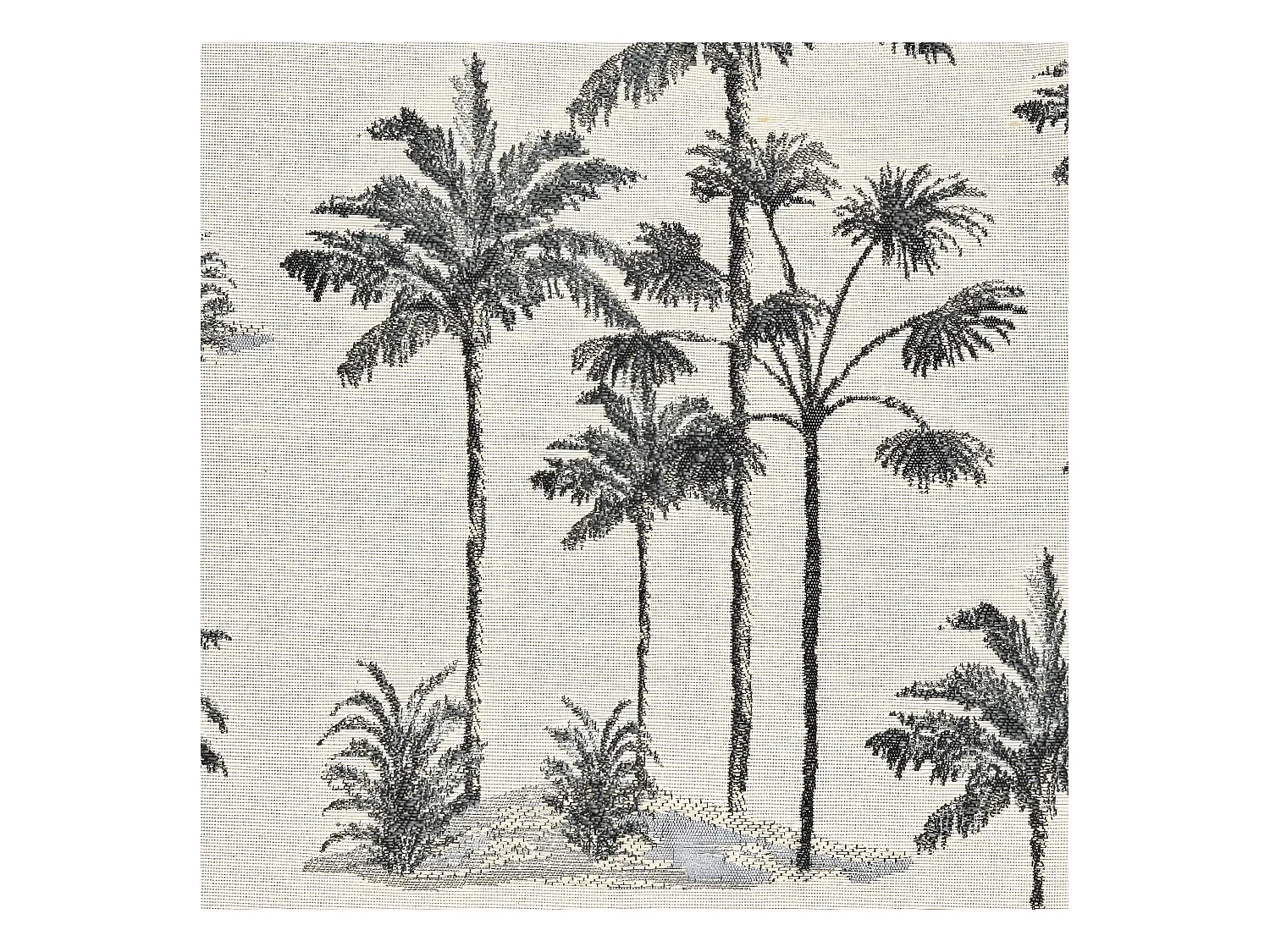 Housse de Coussin Jacquard imprimé Palmier 40 x 40 cm