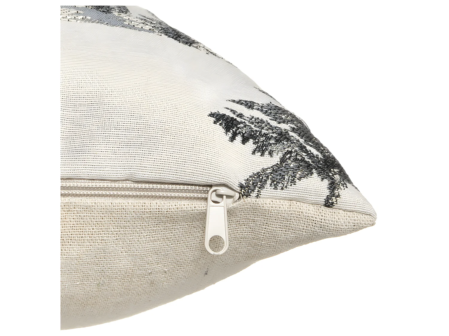 Housse de Coussin Jacquard imprimé Palmier 40 x 40 cm