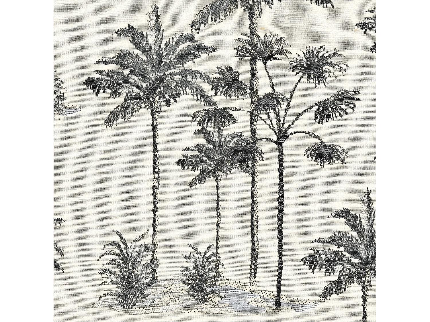 Housse de Coussin Jacquard imprimé Palmier 40 x 40 cm