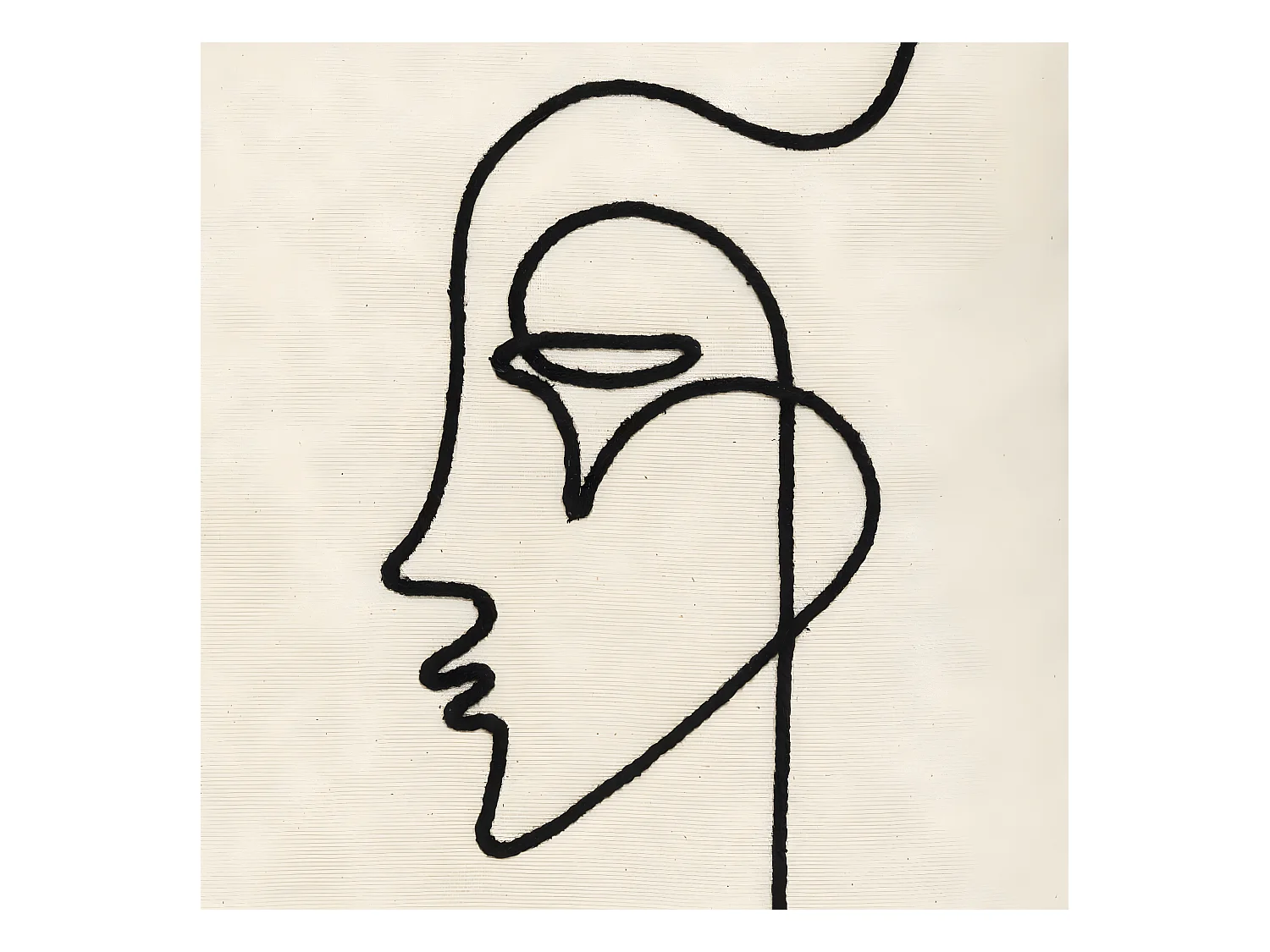 Kissenbezug Gesicht aus Seil 40 x 40 cm