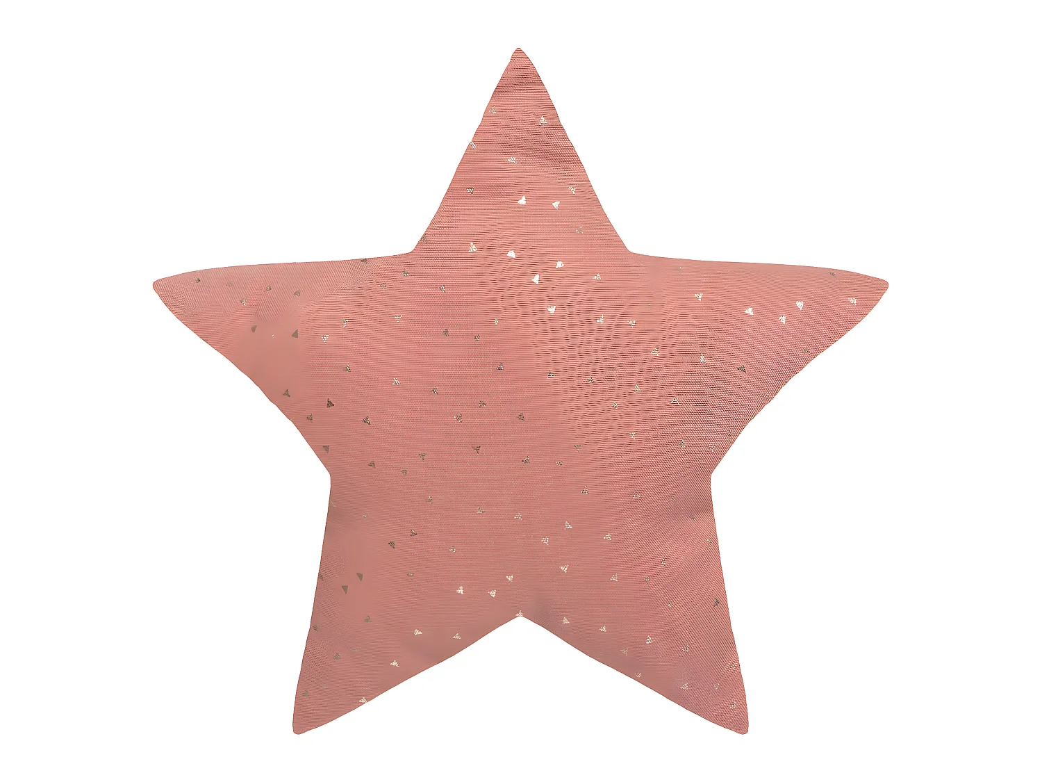 Decoratief Kussen Ster Berlingot Terracotta 40 x 40 cm Metallic Motieven