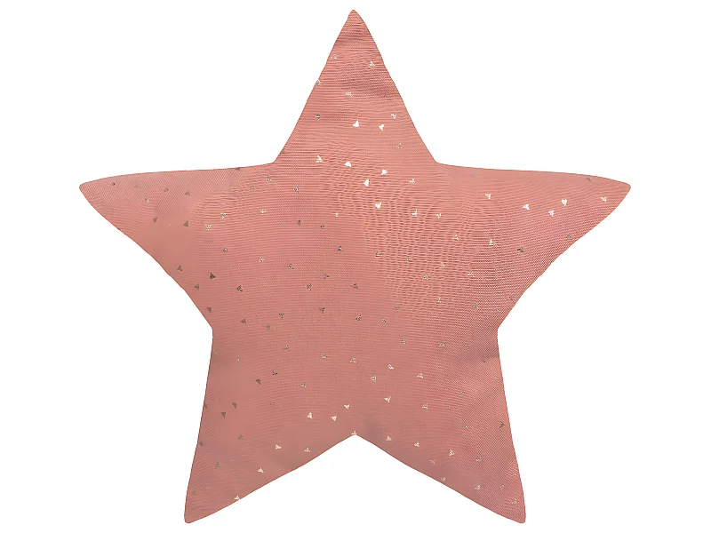 Coussin décoratif Étoile Berlingot Terracotta 40 x 40 cm