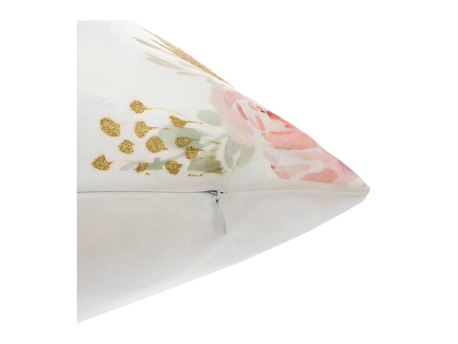 Coussin décoratif déhoussable Licorne avec Pompons et paillettes 40 x 40 cm