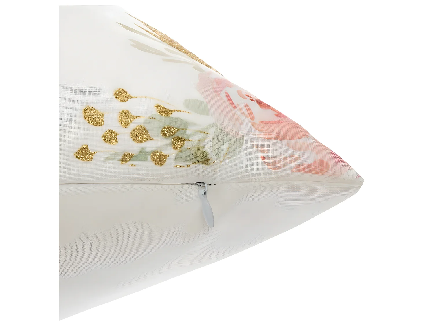 Coussin décoratif déhoussable Licorne avec Pompons et paillettes 40 x 40 cm