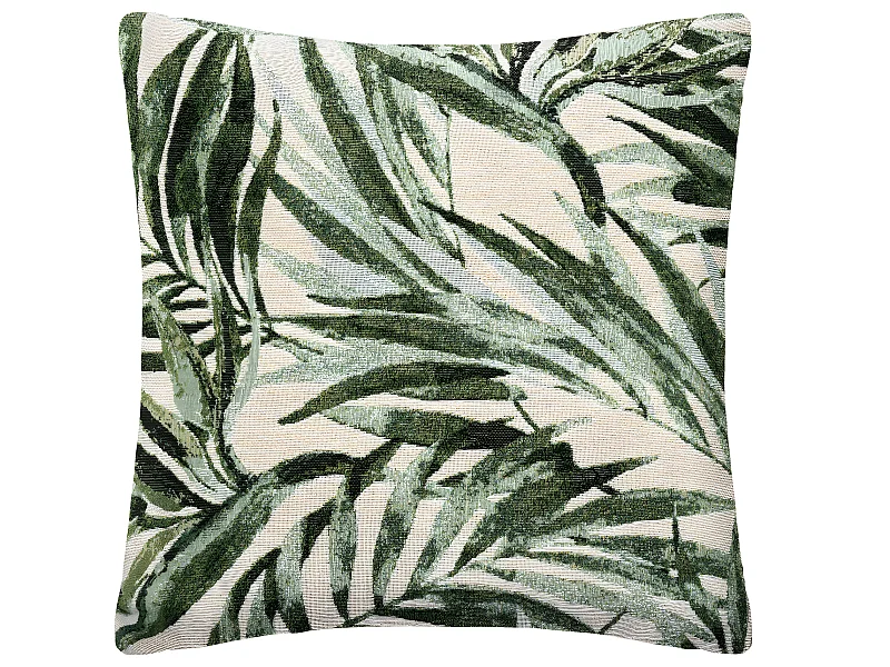 Pokrowiec na Poduszkę Jacquard Zielony Cedr & Tropikalny 40 x 40 cm