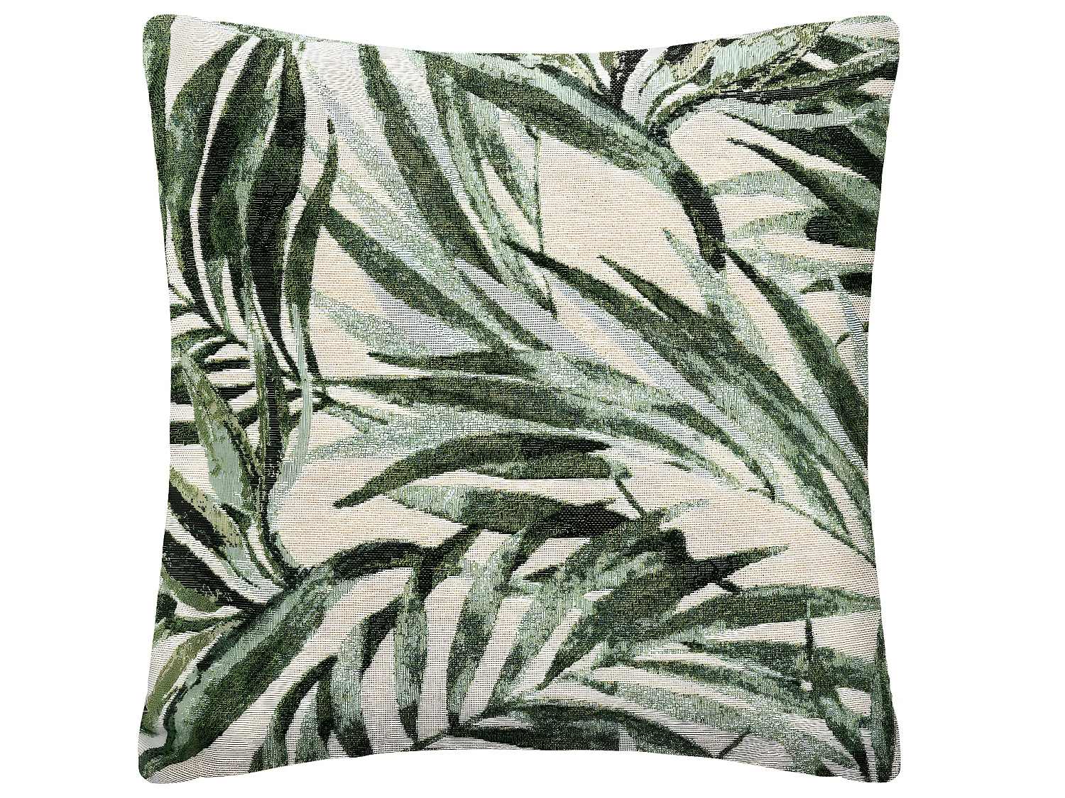 Jacquard Kissenbezug Zedergrün & Tropical 40 x 40 cm