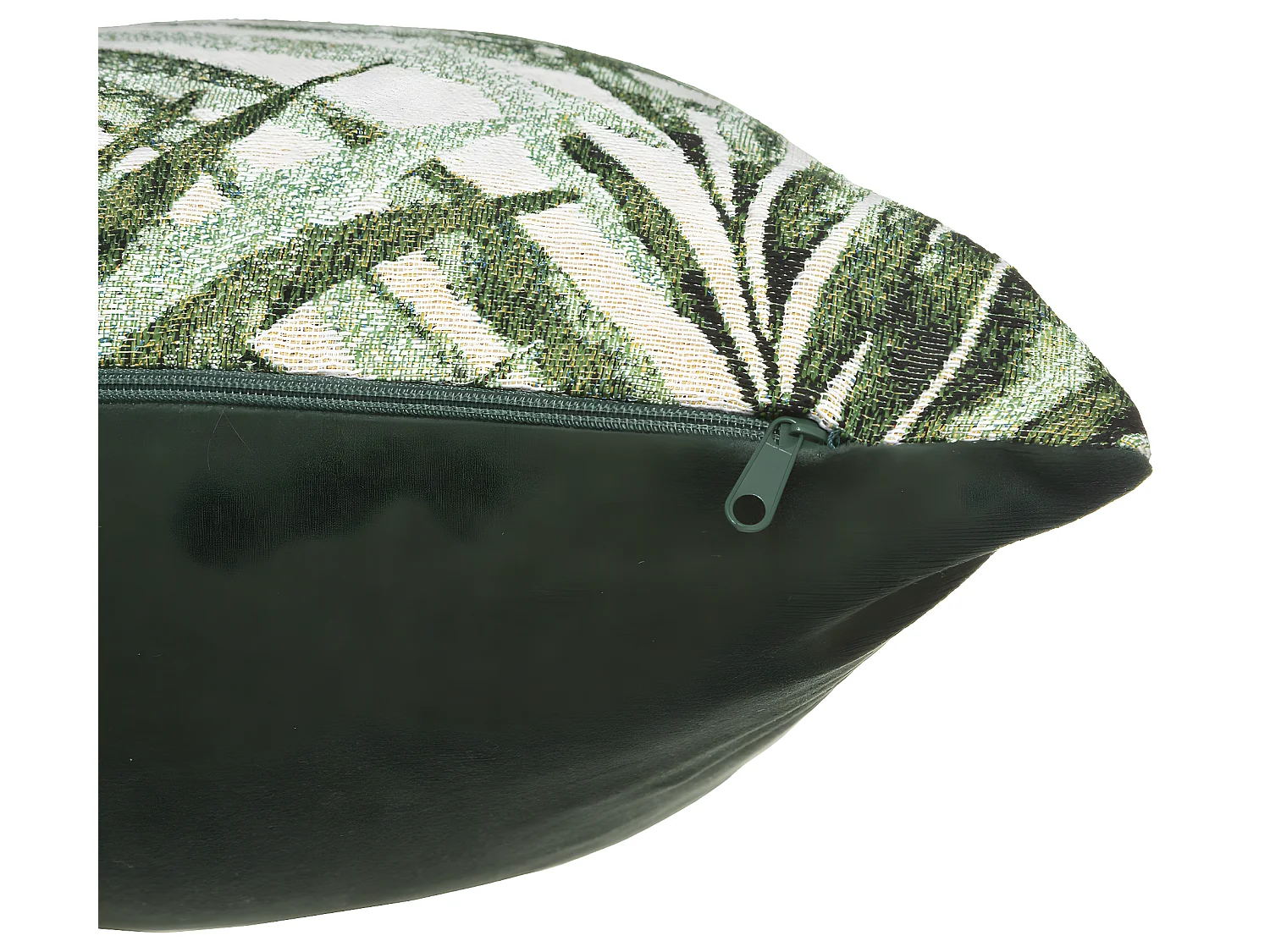 Jacquard Kissenbezug Zedergrün & Tropical 40 x 40 cm