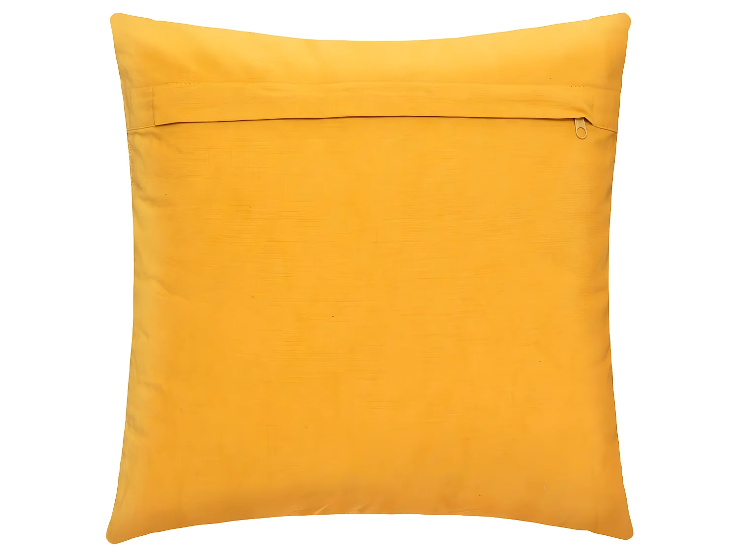 Coussin déhoussable Inca en Coton Tufté Ocre 40 x 40 cm