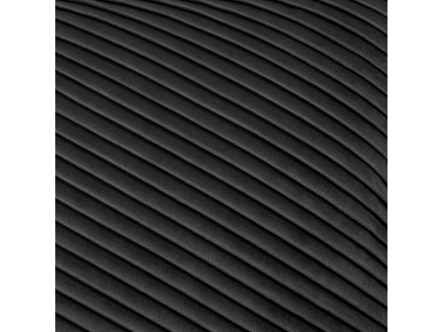 Coussin déhoussable en Velours Gris lisse et avec plis 30 x 50 cm