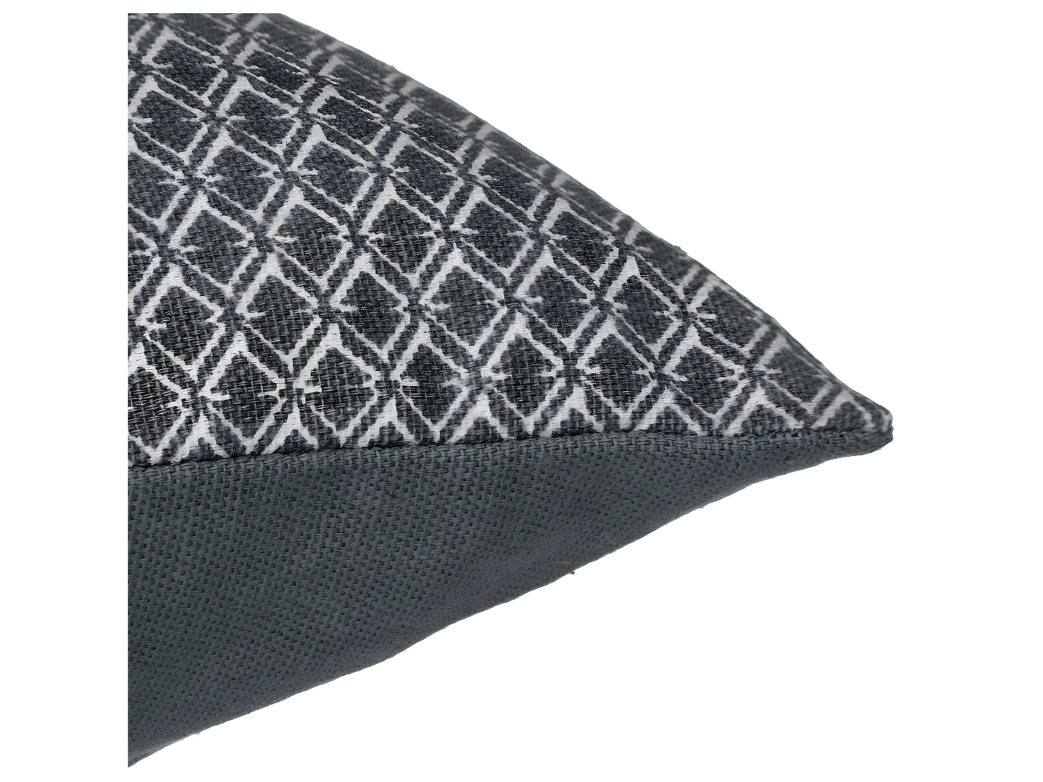 Coussin décoratif déhoussable en Coton Gris Otto 38 x 38 cm