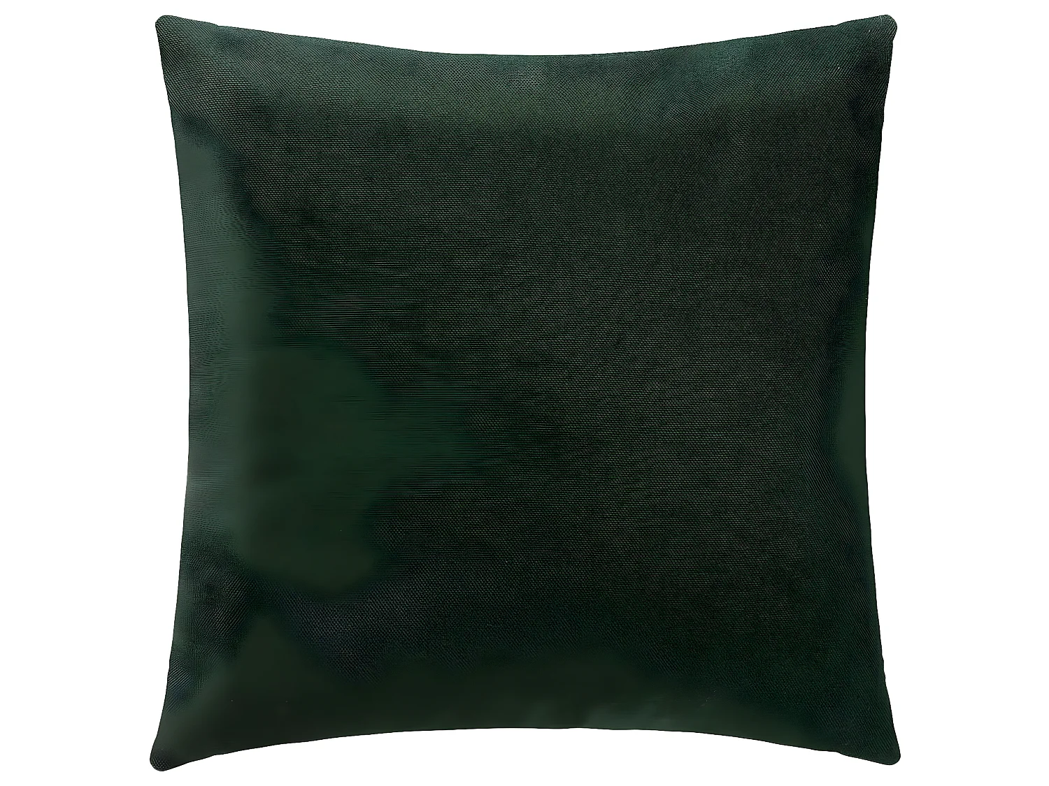 Coussin déhoussable Vert cèdre brodé Or 40 x 40 cm