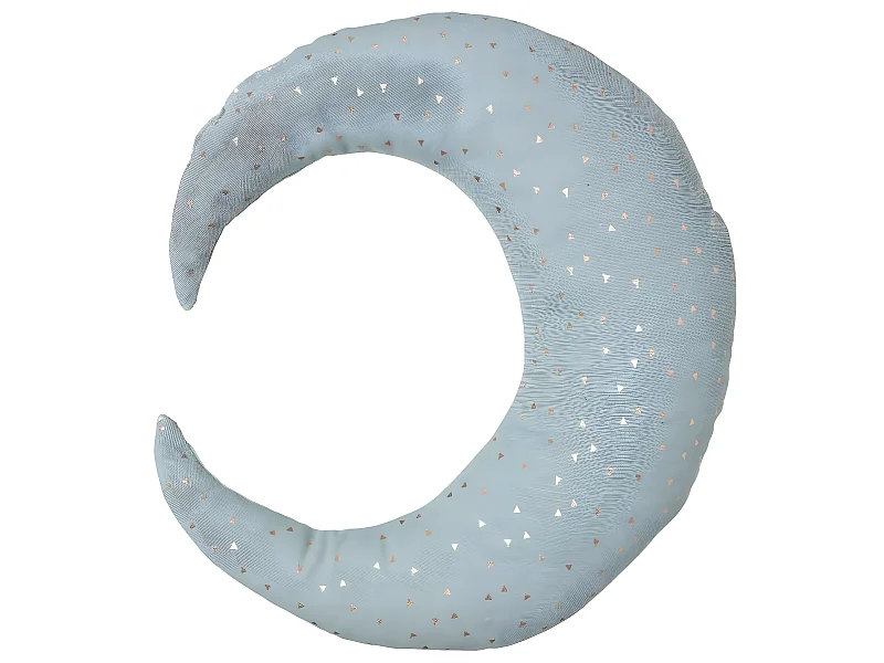 Cuscino decorativo Luna Berlingot Blu 32 x 28 cm