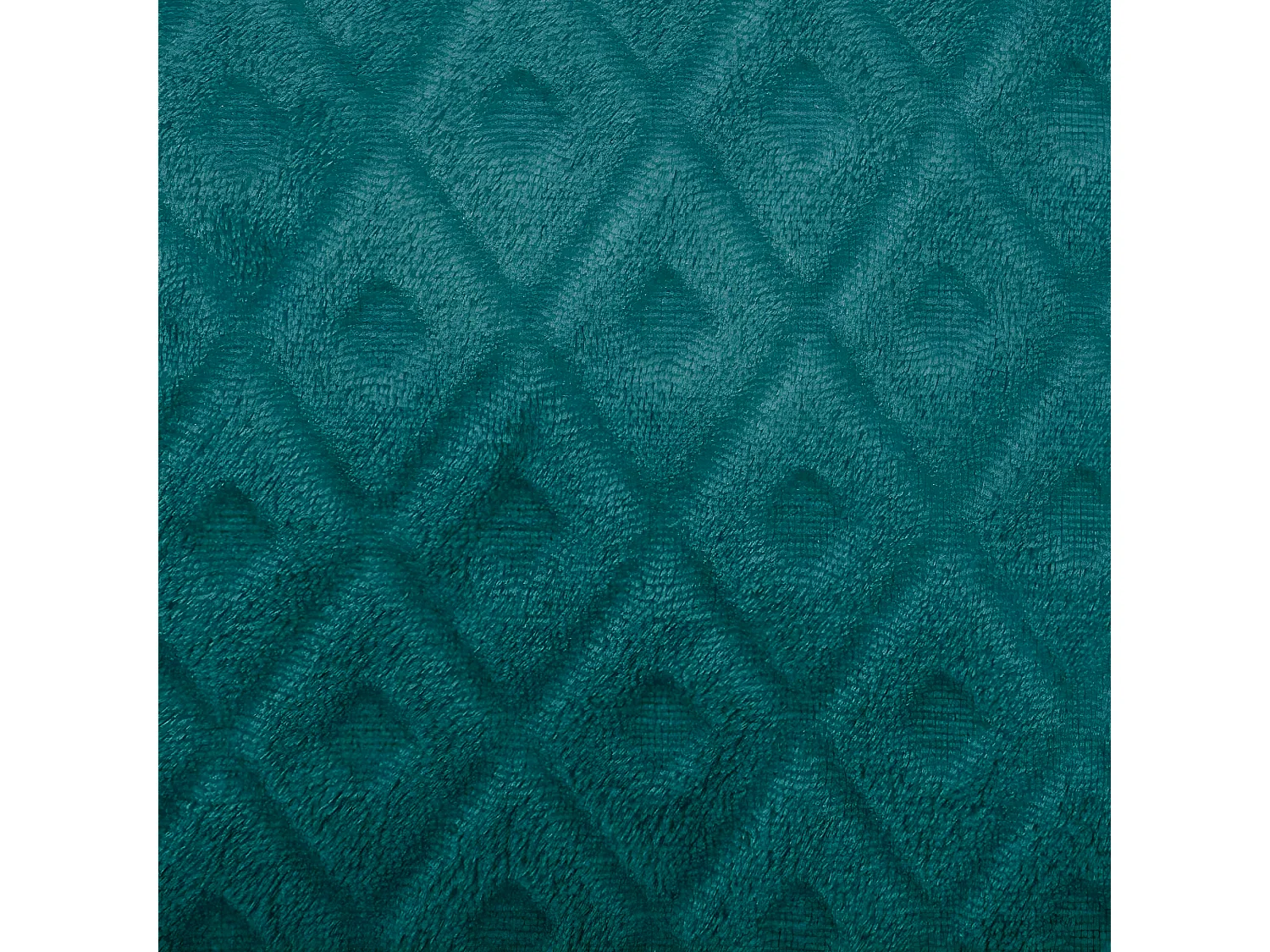 Coussin déhoussable Bleu Canard motif Losange en relief 40 x 40 cm