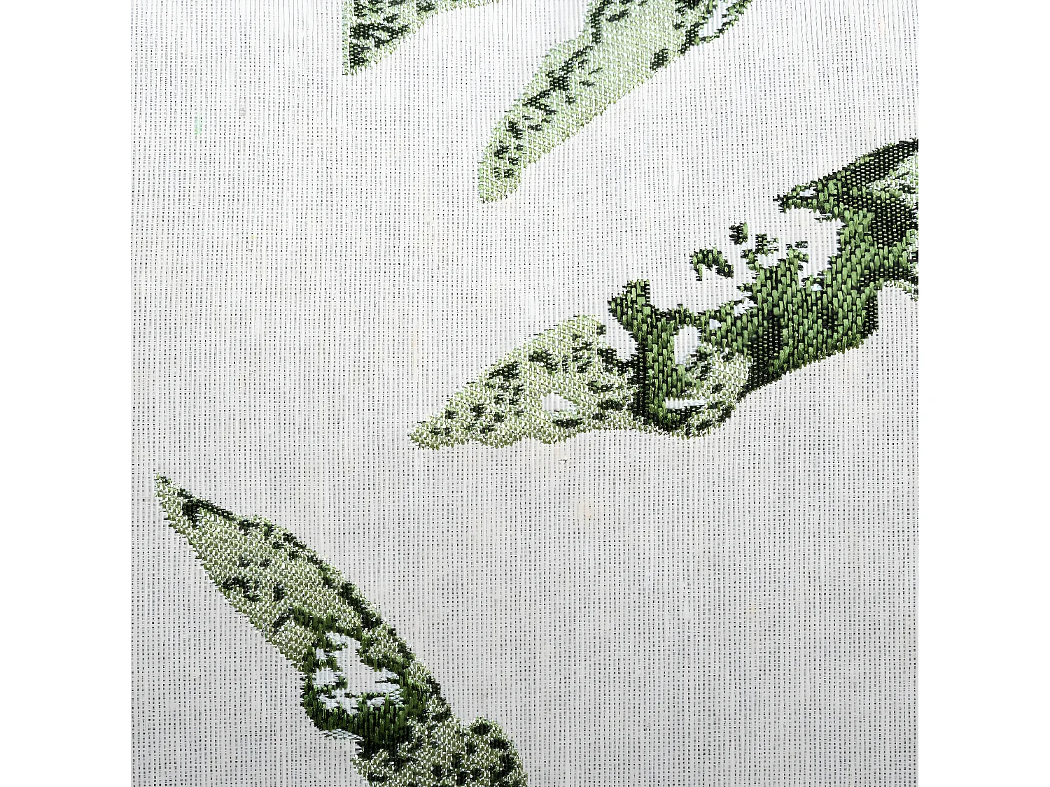 Coussin déhoussable Jacquard Feuilles Vert cèdre 30 x 50 cm