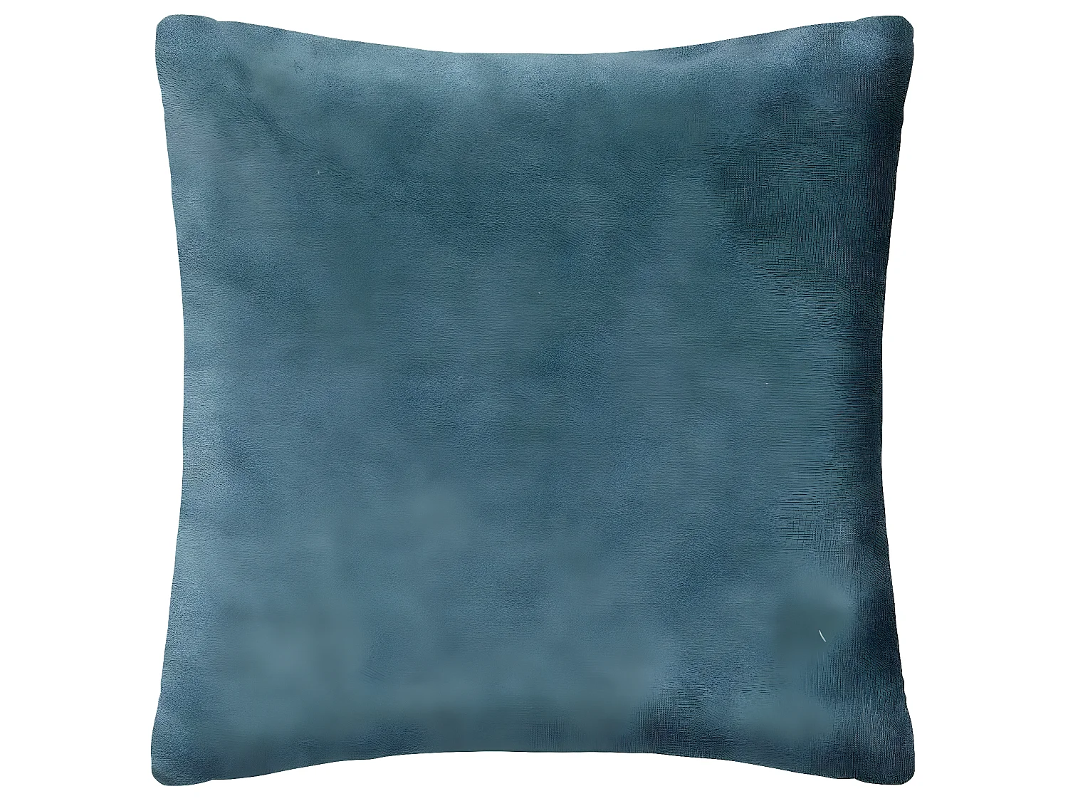 Coussin déhoussable en Fourrure Bouclée Bleu orage 45 x 45 cm
