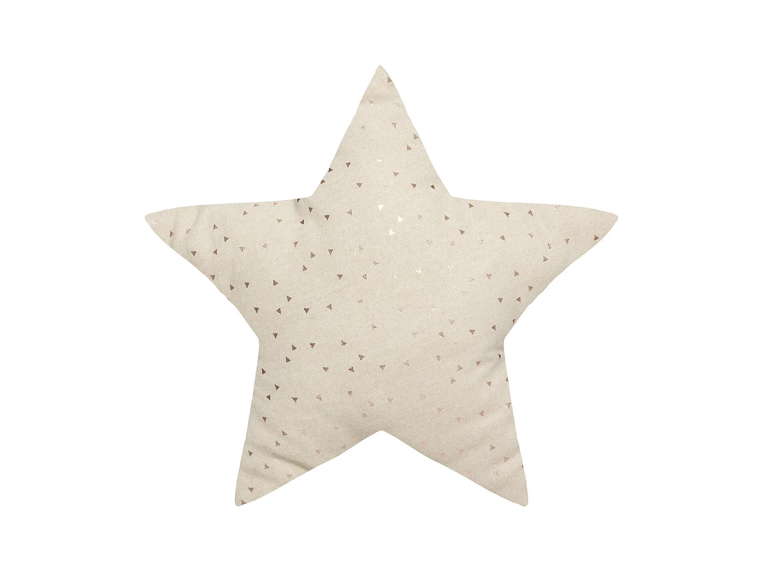 Decoratief Kussen Ster Berlingot Beige 40 x 40 cm Metallic Sterrenmotieven