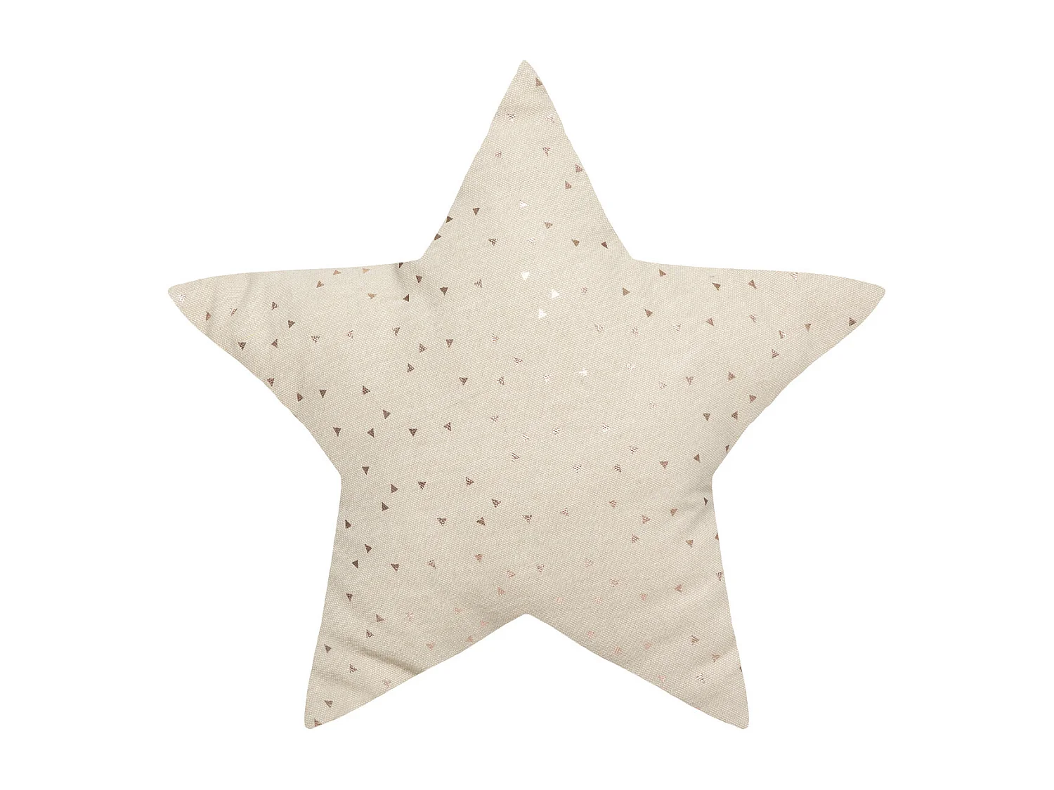 Coussin décoratif Étoile Berlingot Beige 40 x 40 cm
