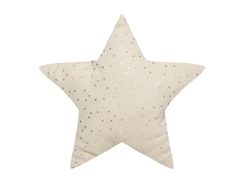 Coussin décoratif Étoile Berlingot Beige 40 x 40 cm