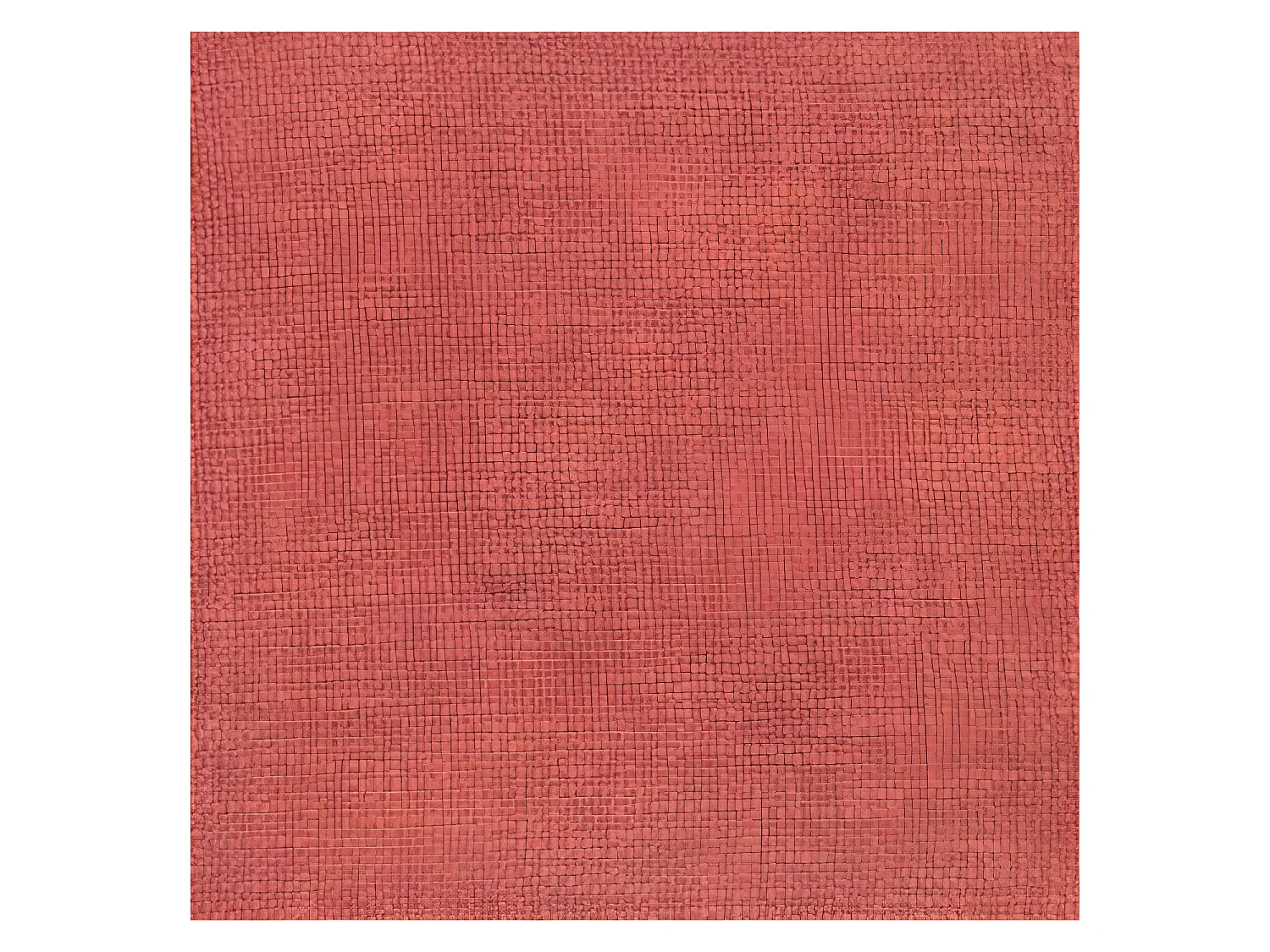 Coussin déhoussable Rose terracotta avec Pompons 50 x 50 cm