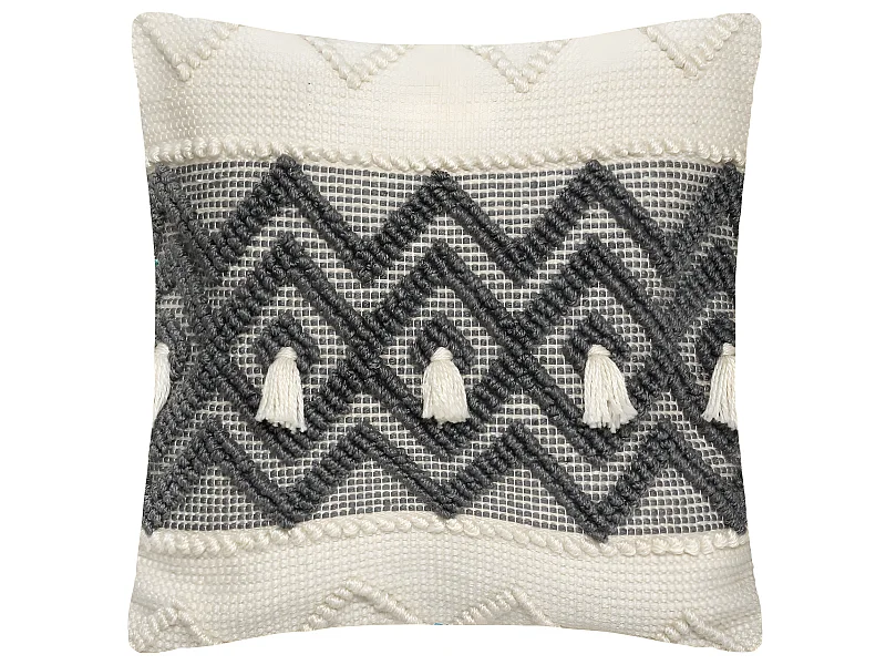 Coussin recycle Row - 45 x 45 cm - Gris