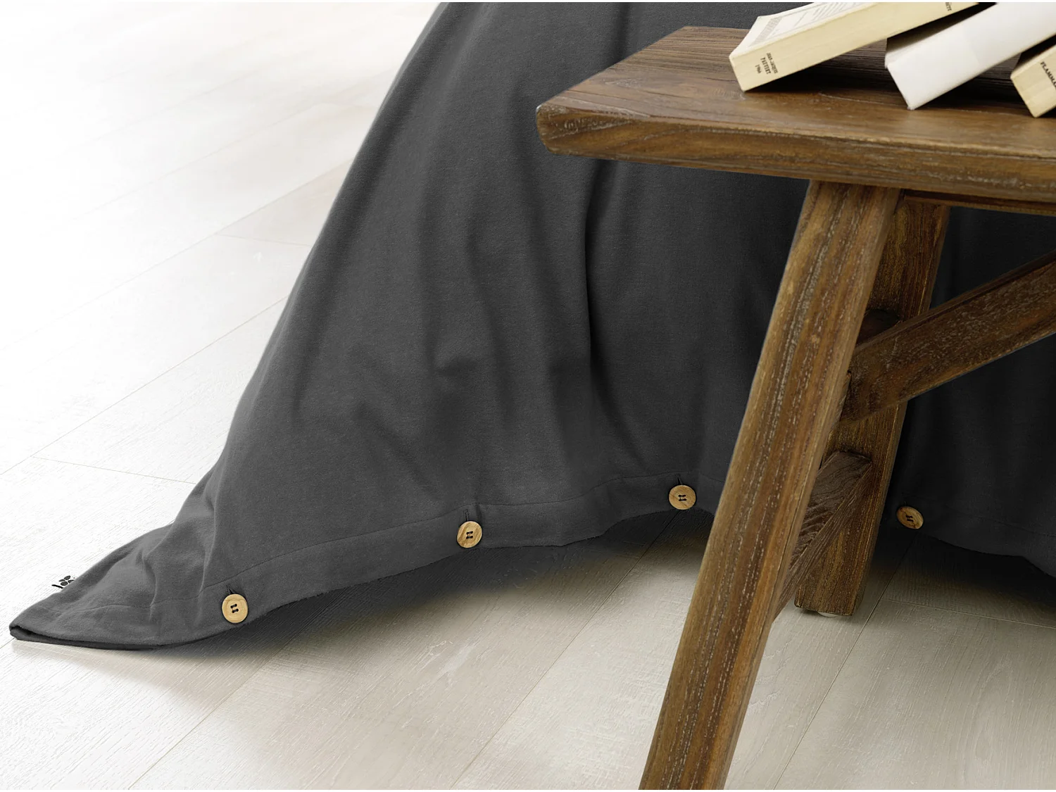 Housse de couette flanelle 240 x 220 cm Candice Orage