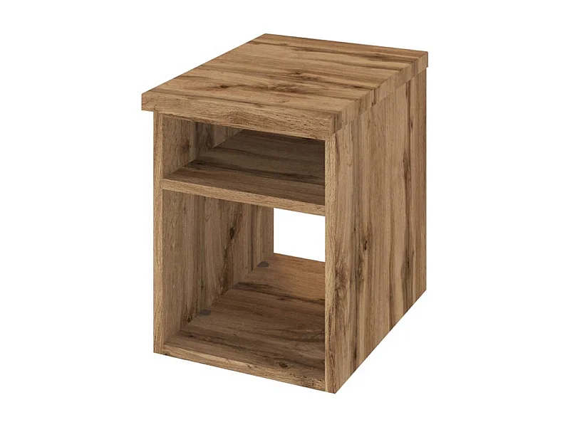 Badregal in Wildeichefarben hängend