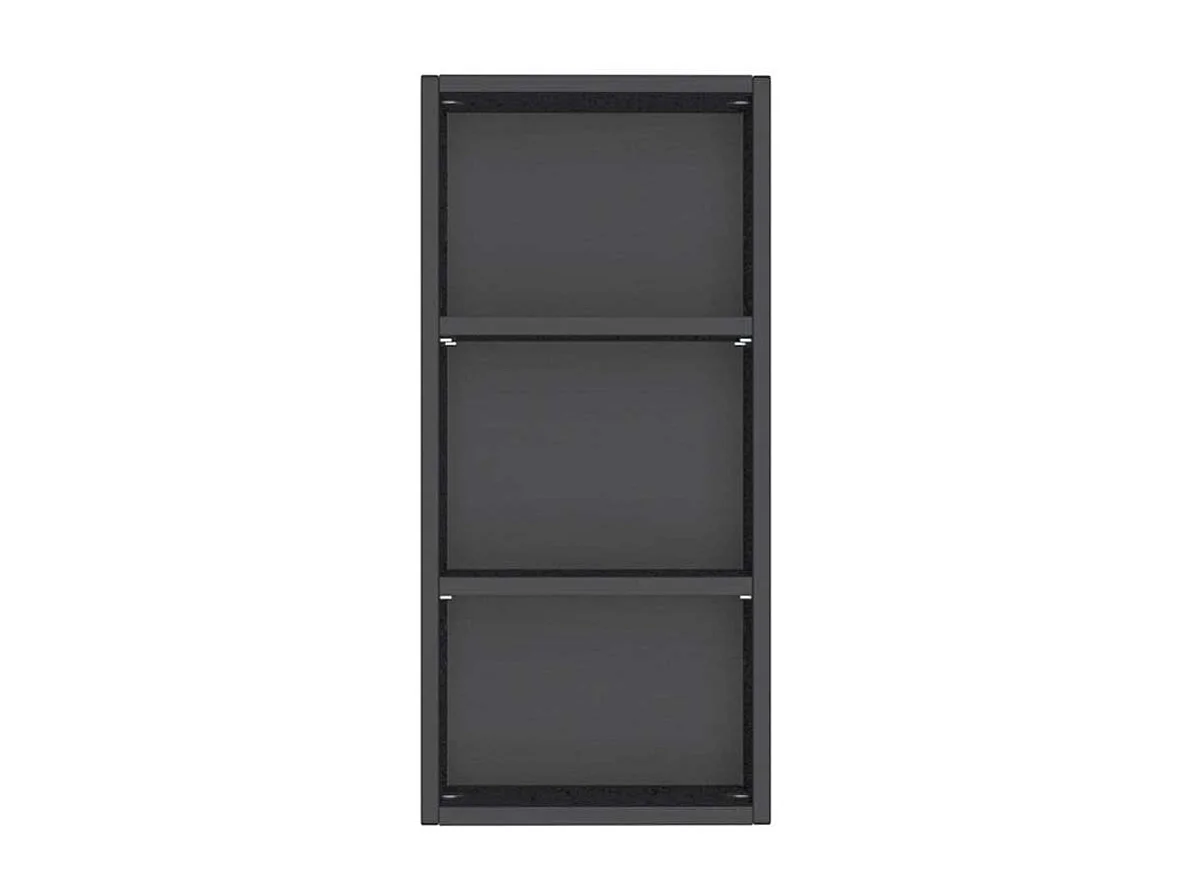 Regal in dunkel Grau Badezimmer