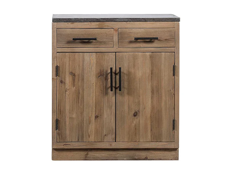 2 türiger Küchenunterschrank mit zwei Schubladen Vintage Look