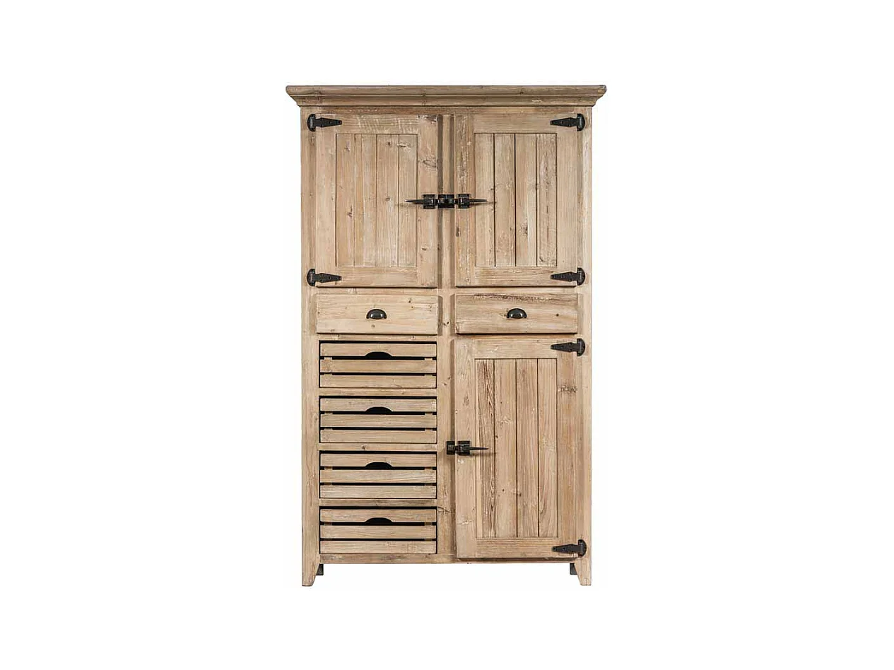 Hochschrank für Küche Pinie Recyclingholz