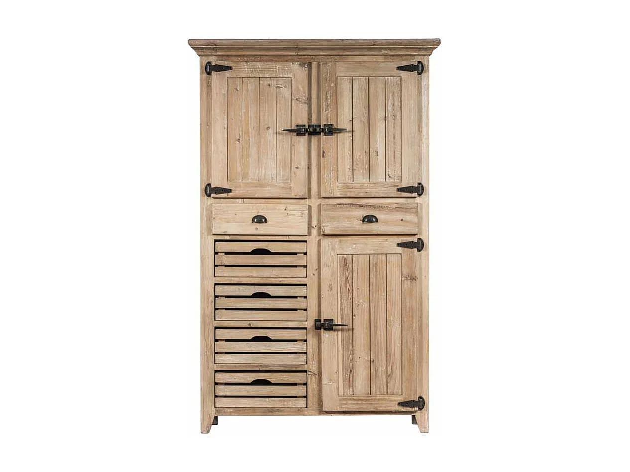 Hochschrank für Küche Pinie Recyclingholz