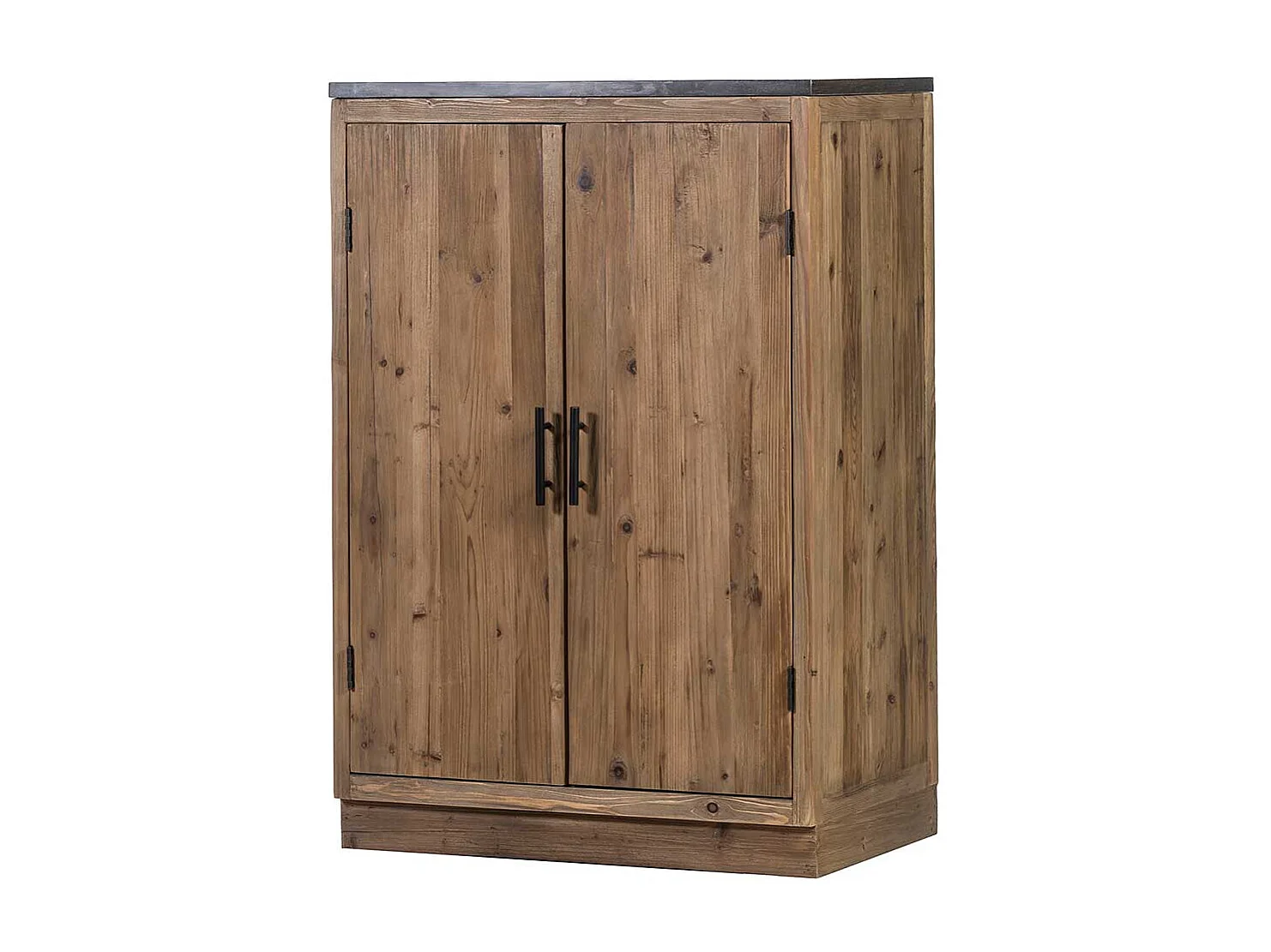 Küchenschrank aus Massivholz und Stein 120 cm hoch