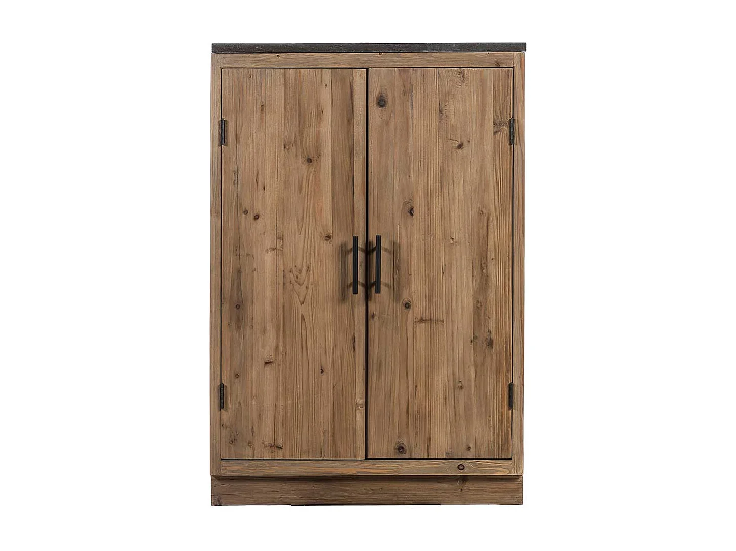 Küchenschrank aus Massivholz und Stein 120 cm hoch