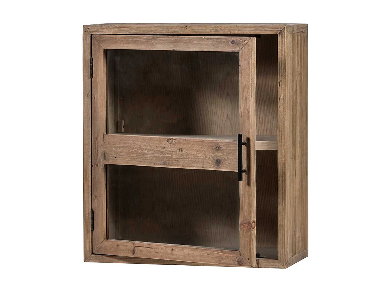 Küchenschrank mit einer Glastür Holz Antik