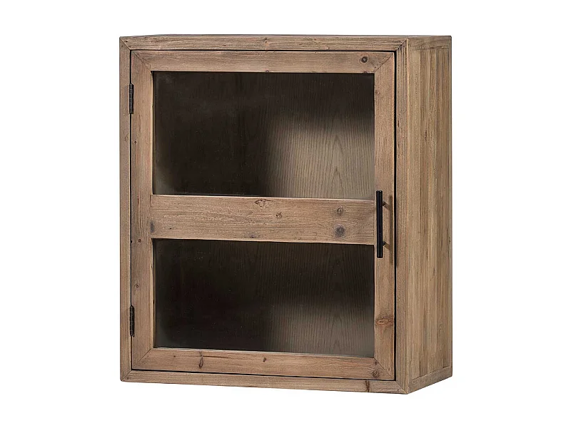 Küchenschrank mit einer Glastür Holz Antik