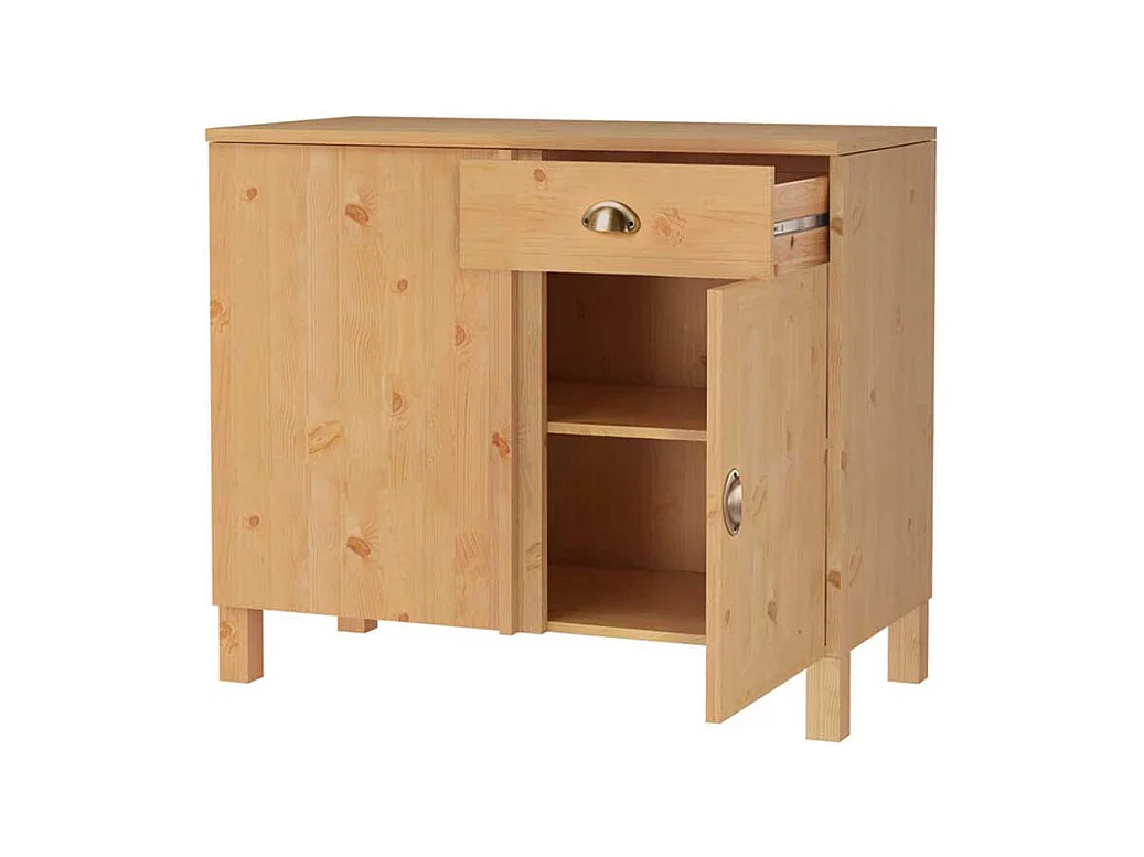 Küchenschrank aus Kiefer Massivholz 100 cm breit