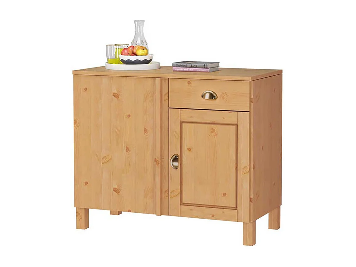 Küchenschrank aus Kiefer Massivholz 100 cm breit