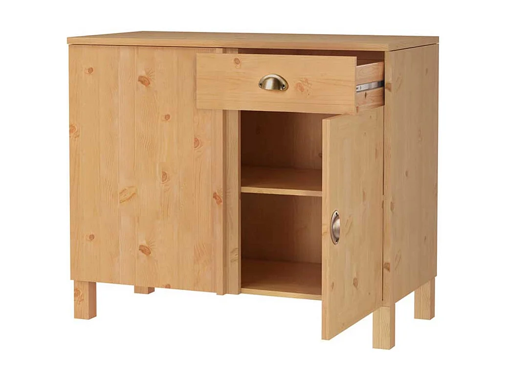 Küchenschrank aus Kiefer Massivholz 100 cm breit