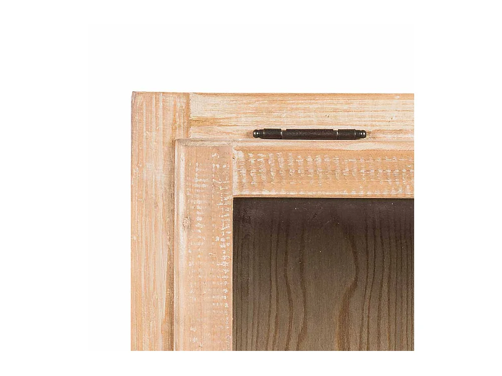 Hängeschrank Landhaus Pinie mit Glasklappe für Küche
