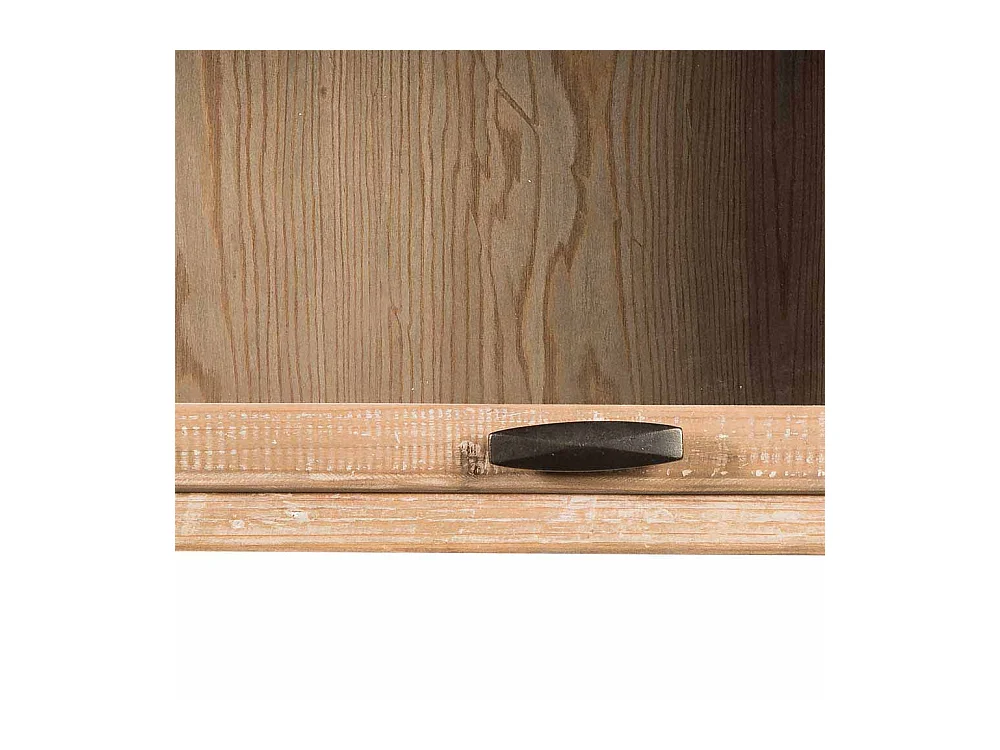 Hängeschrank Landhaus Pinie mit Glasklappe für Küche