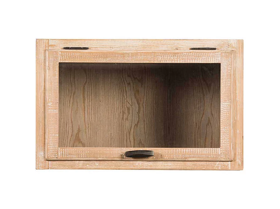 Hängeschrank Landhaus Pinie mit Glasklappe für Küche