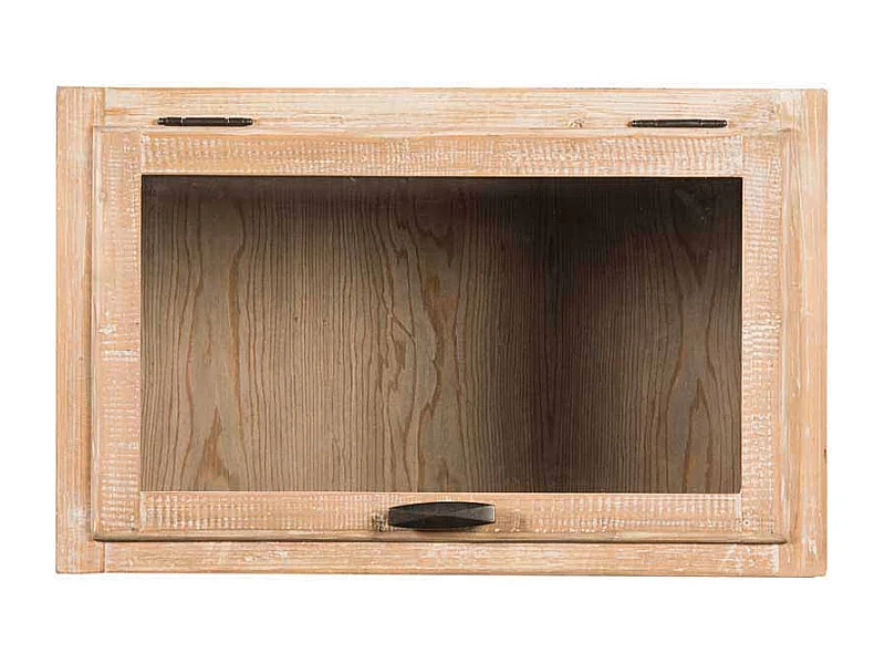 Hängeschrank Landhaus Pinie mit Glasklappe für Küche